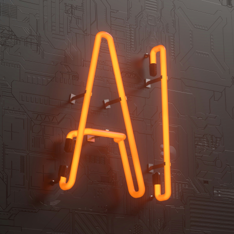 Immagine AI effetto neon